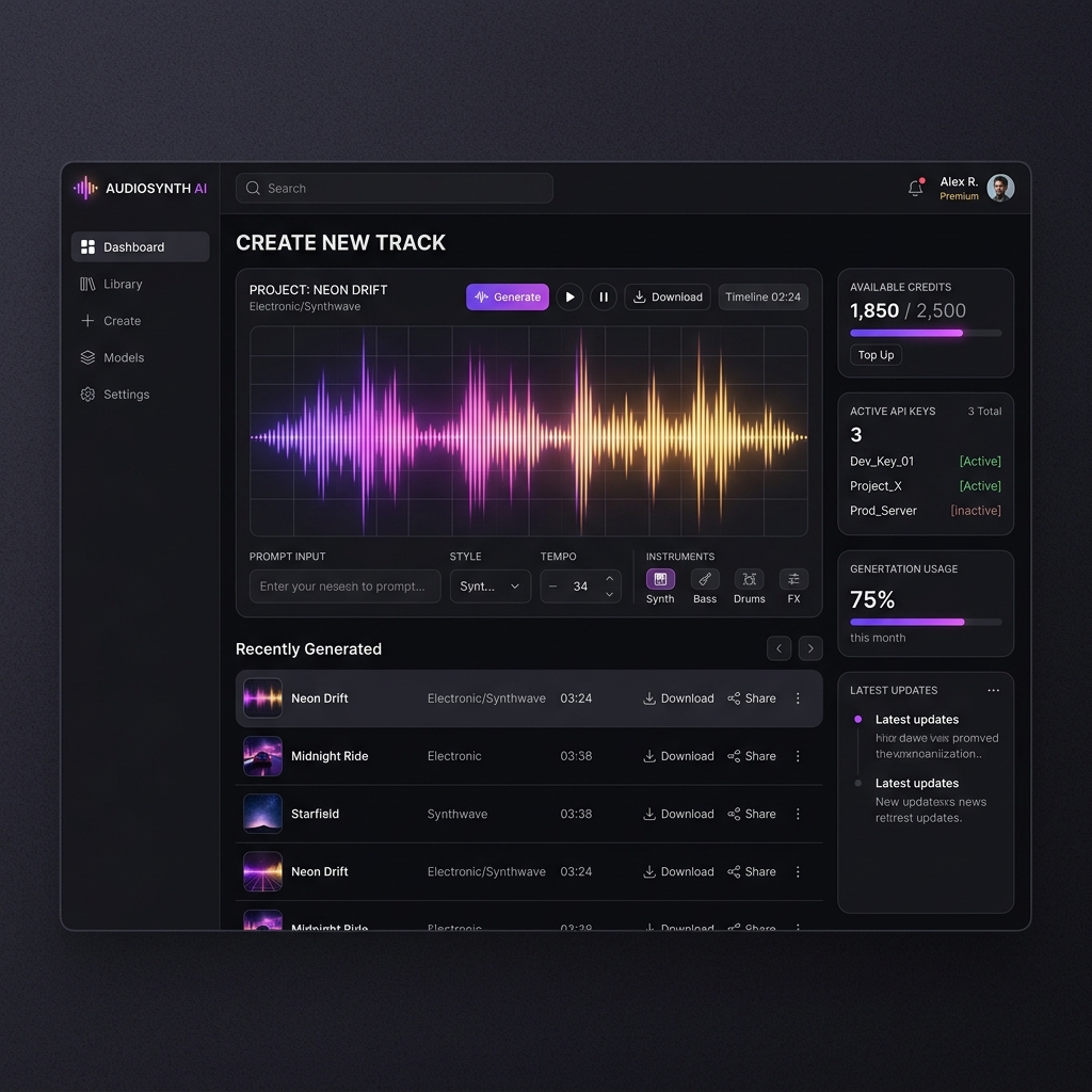 Suno API Pro Dashboard